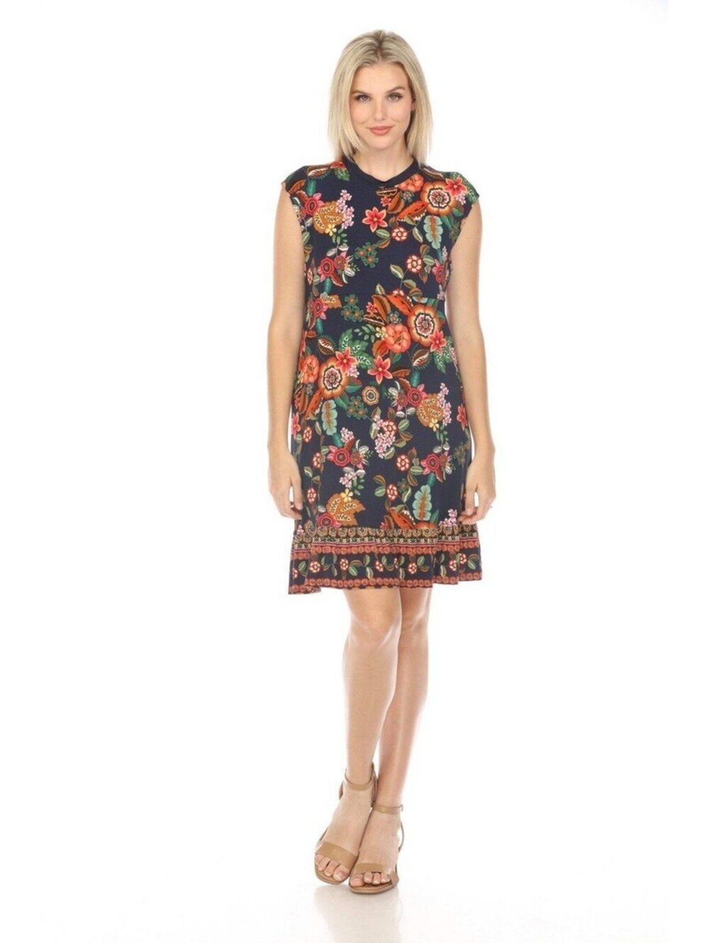 NWT JOHNNY WAS The Janie Clarkwood Favorite Tank Dress Boho Chic L #1085